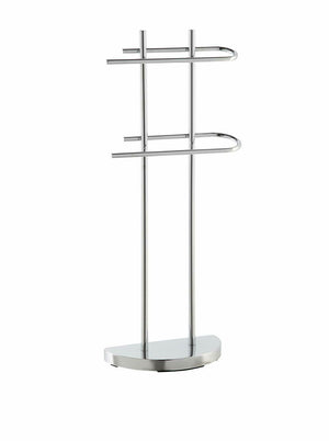 Piantana Porta Asciugamani Feridras Arredo bagno 2 bracci Altezza 87 cm Cromo