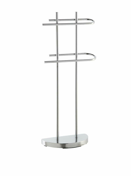 Piantana Porta Asciugamani Feridras Arredo bagno 2 bracci Altezza 87 cm Cromo