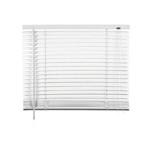 Tenda Veneziana in PVC per Portafinestra Finestra Parasole Inclinabile su Misura Misure: 91 x 240 cm, Colore: Bianco