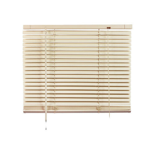 Tenda Veneziana in PVC per Portafinestra Finestra Parasole Inclinabile su Misura Misure: 91 x 240 cm, Colore: Beige