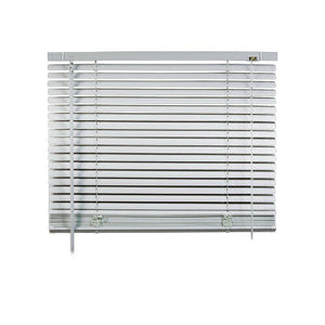 Tenda Veneziana in PVC per Portafinestra Finestra Parasole Inclinabile su Misura Misure: 91 x 162 cm, Colore: Grigio