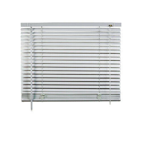 Tenda Veneziana in PVC per Portafinestra Finestra Parasole Inclinabile su Misura Misure: 91 x 162 cm, Colore: Grigio