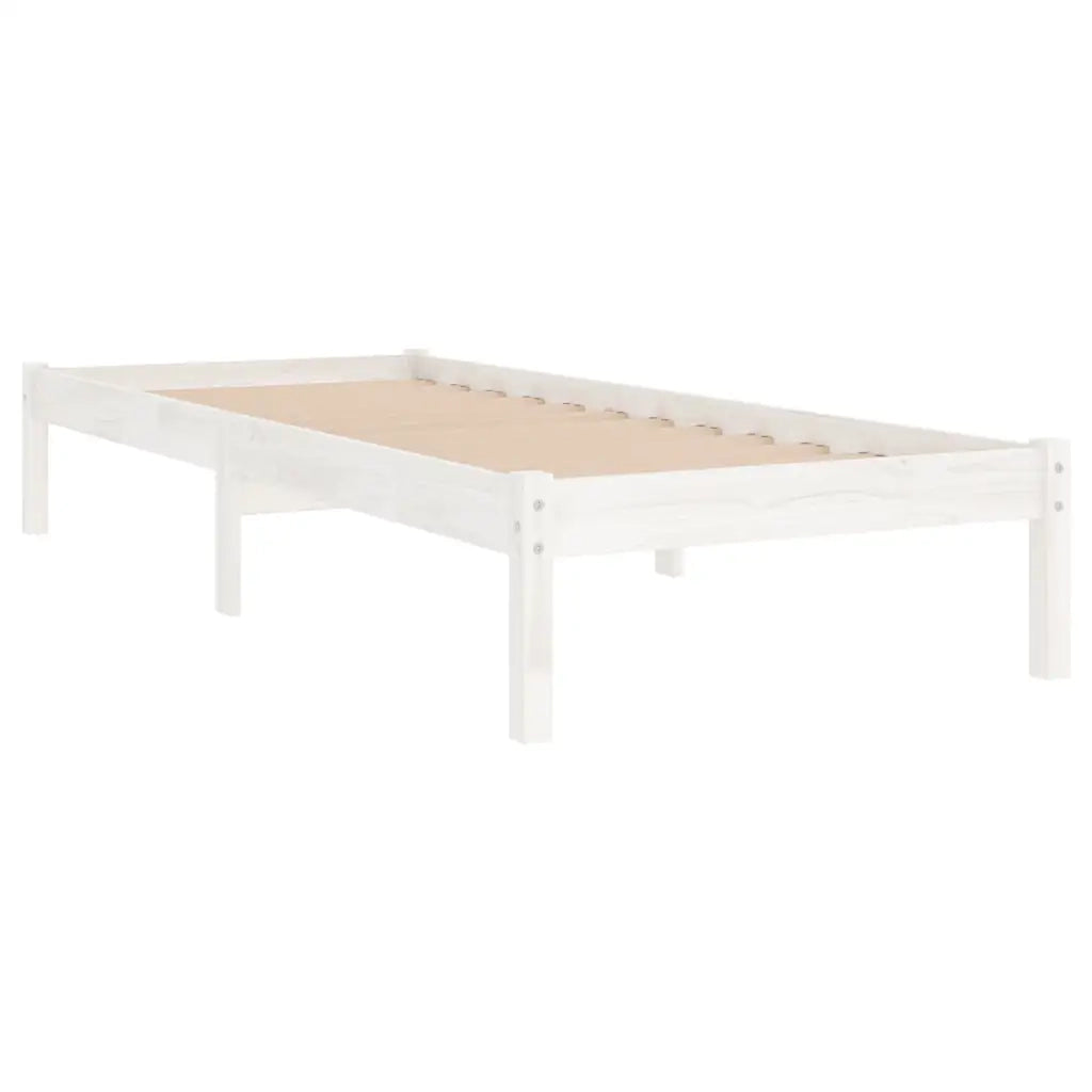 Giroletto Bianco in Legno Massello 75x190 cm Small Single 809978