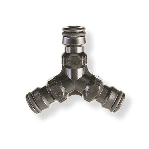 Raccordo Connettore a Tre Innesti 3 Linee di Tubo Portagomma Giardino GF Garden