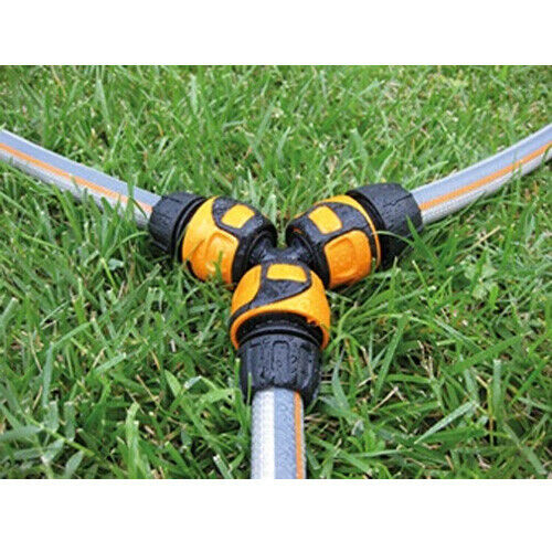 Raccordo Connettore a Tre Innesti 3 Linee di Tubo Portagomma Giardino GF Garden