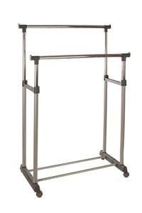 Stend Appendiabiti Regolabile con Ruote Doppio o Singolo Tipologia: Doppio