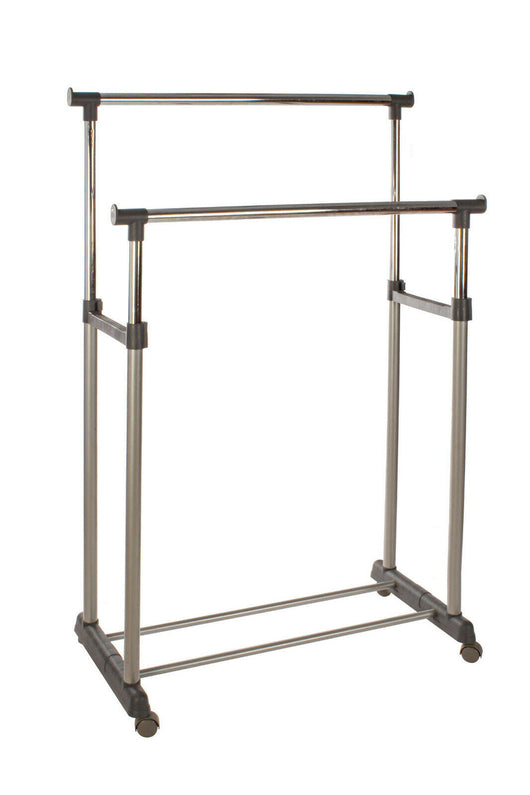 Stend Appendiabiti Regolabile con Ruote Doppio o Singolo Tipologia: Doppio
