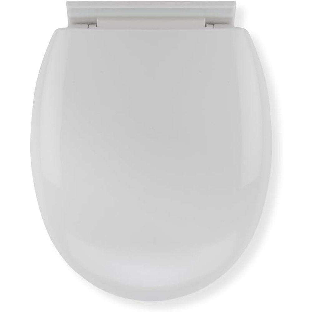 Croydex, sedile wc antibatterico, a chiusura lenta, colore: bian