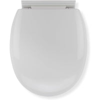 Croydex, sedile wc antibatterico, a chiusura lenta, colore: bian