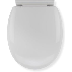 Croydex, sedile wc antibatterico, a chiusura lenta, colore: bian