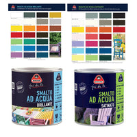 Smalto ad Acqua Brillante Satinato Inodore Ferro Legno Interno Esterno Boero Formato: 2 L, Colori: Grigio Londra Brillante