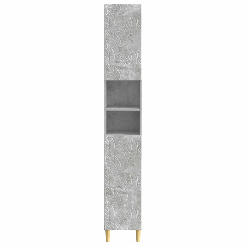 Armadio da Bagno con Ripiano Aperto DELFT Grigio Cemento 897038
