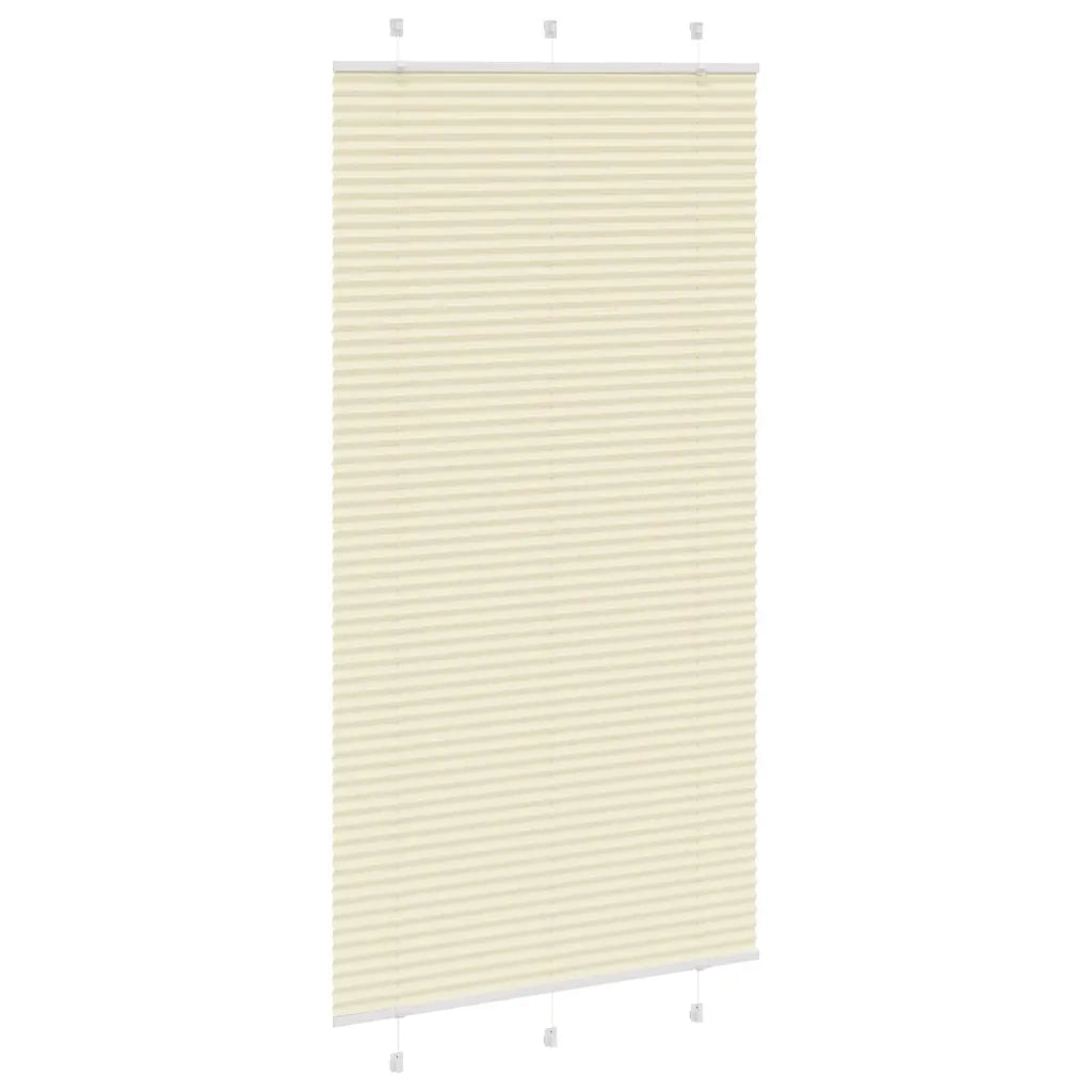 Tenda Plissettata Crema 105x200 cm Larghezza Tessuto 104,4 cm 4015314