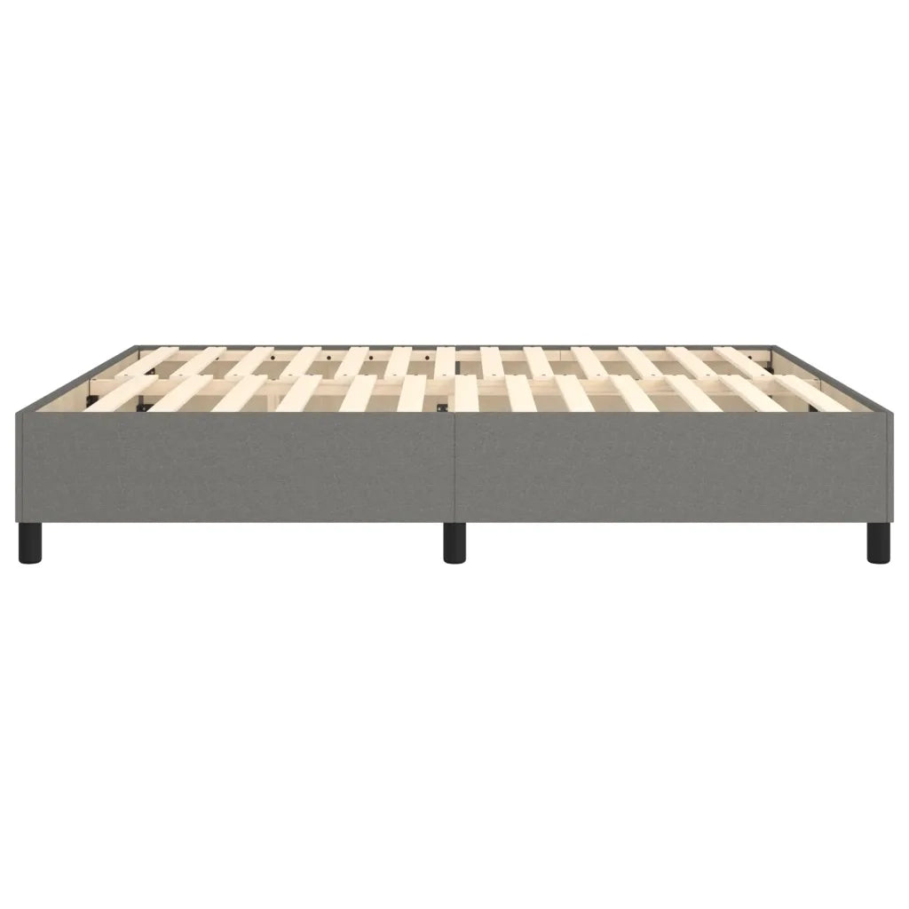 Giroletto a Molle Grigio Scuro 160x200 cm in Tessuto