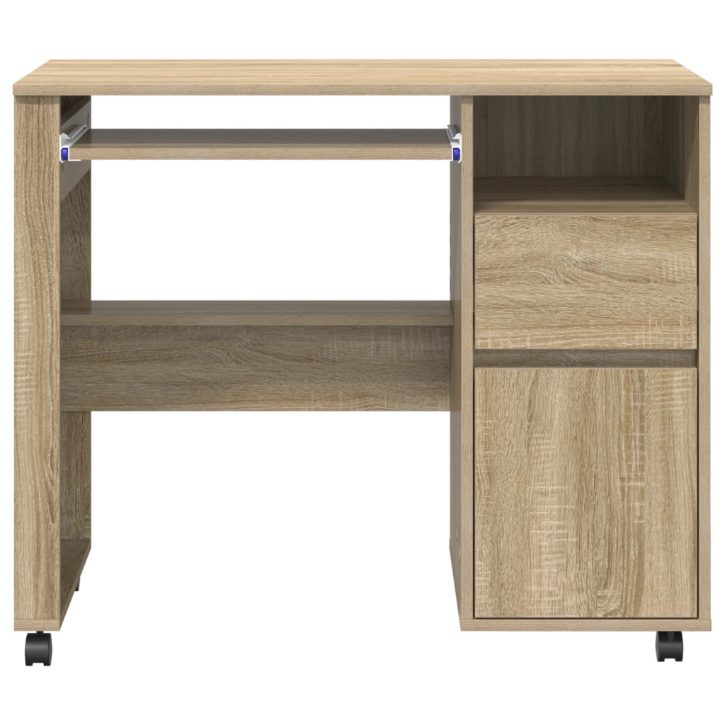 Scrivania in Rovere Sonoma Rovere Sonoma Legno Ingegnerizzato Media