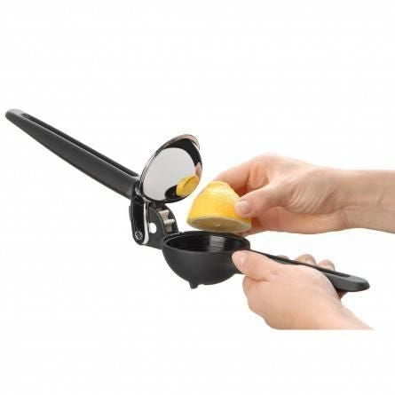 WMF 06.4690.6210 Top Tools Spremiagrumi Manuale in Acciaio Inox 18-10 e Plastica Resistente con Manici Ergonomici e Superficie Antiscivolo colore Nero