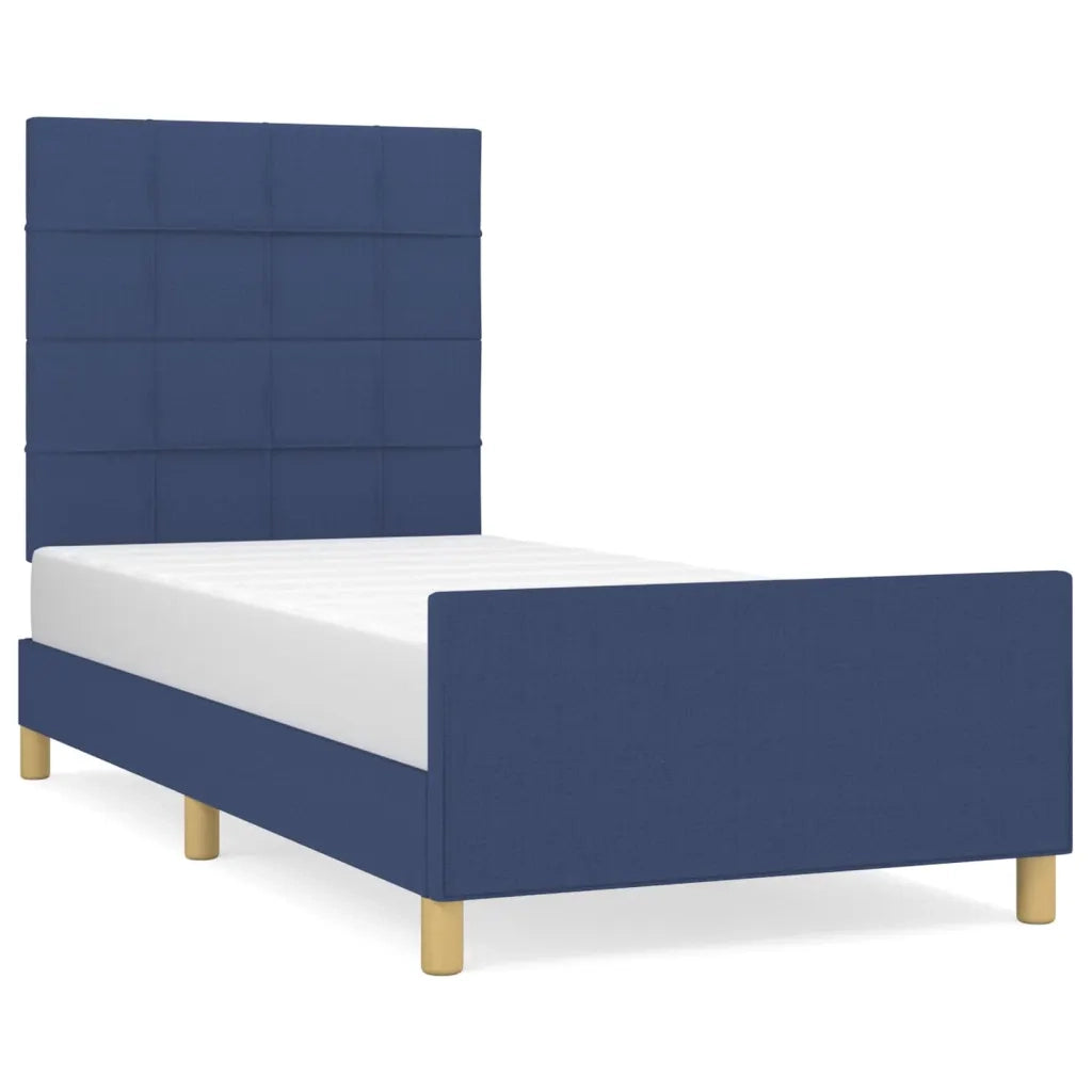 Giroletto senza Materasso-Struttura Letto Blu 80x200 cm in Tessuto 820166