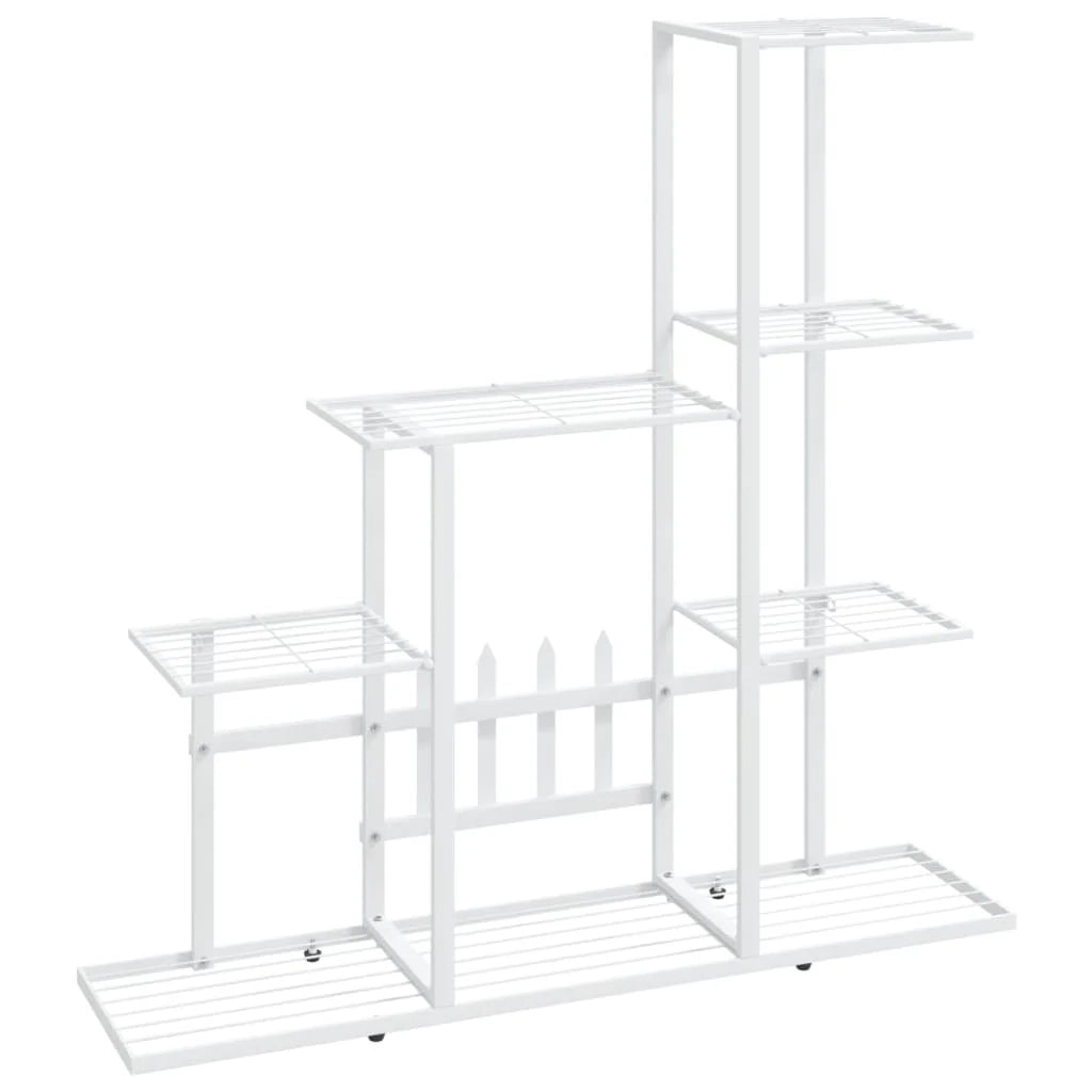 Portavasi fioriera 94,5 x 25 x 88 cm metallo bianco 02_0045168