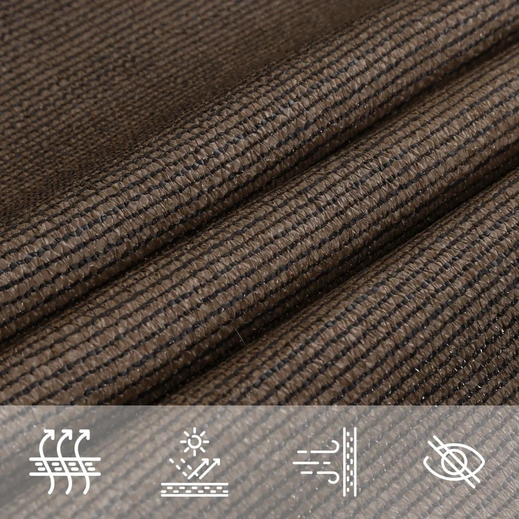 Vela Parasole | Telo Ombra | Vela da ombra 160 g/m2 Marrone 3x3 m in HDPE