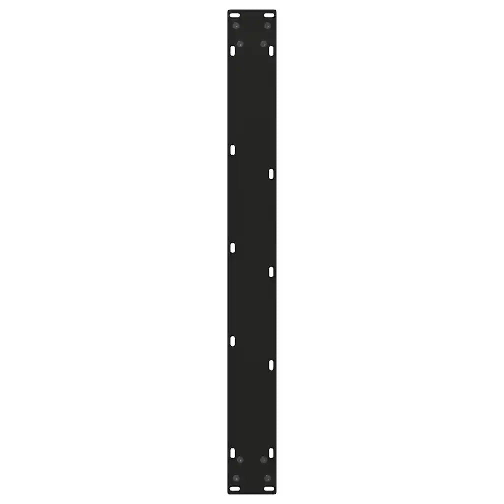 Gambe per tavolo da pranzo a forma di V 3 pz nere 100x(72-73,3) cm in acciaio 4012596