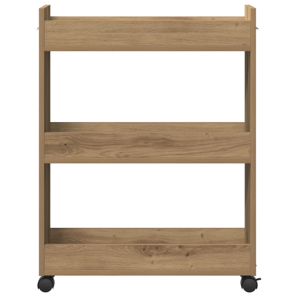 Armadietto in Legno Tecnico Rovere 60x22x79 cm