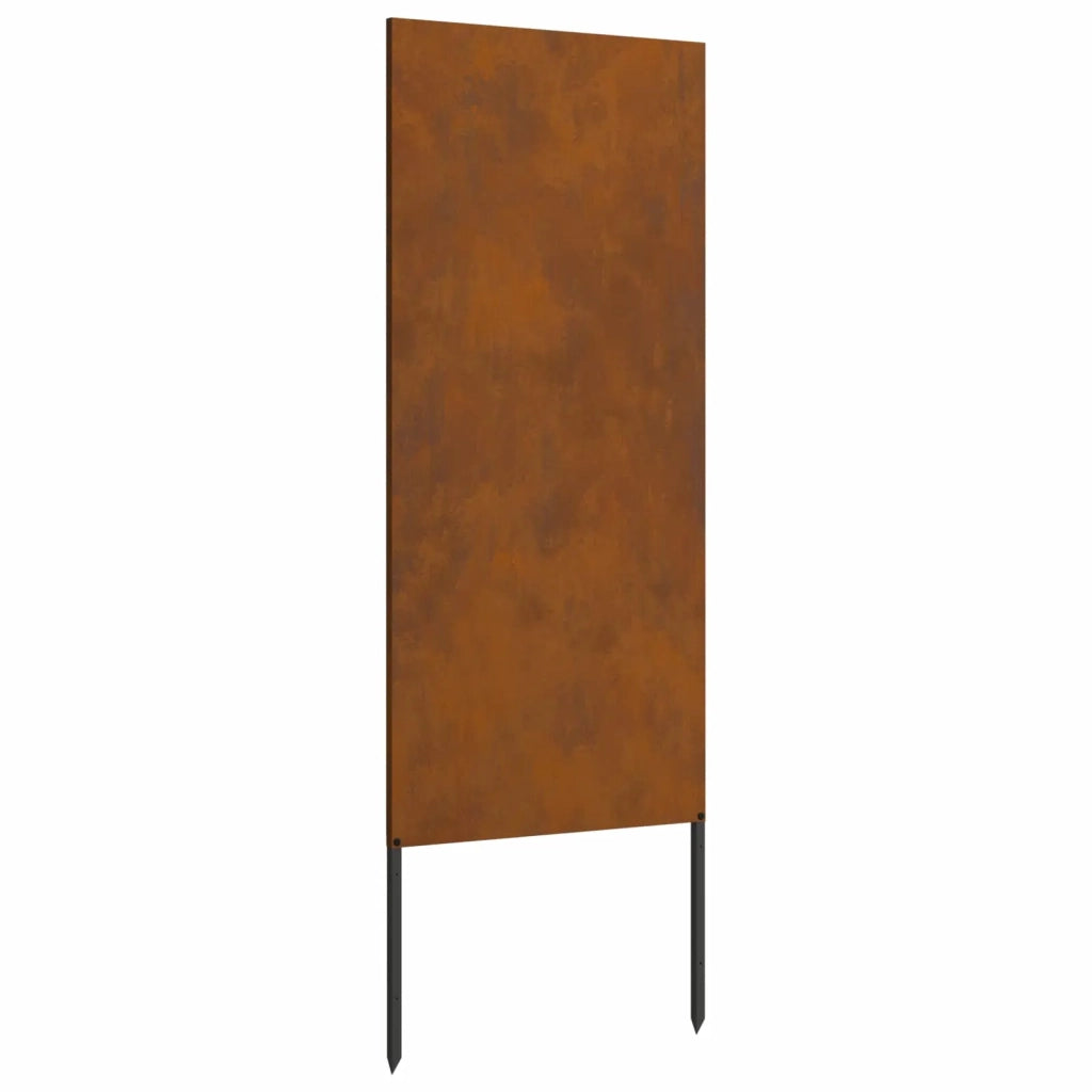 Schermo per privacy in giardino Traforo Ruggine 50 x 140 cm 876293
