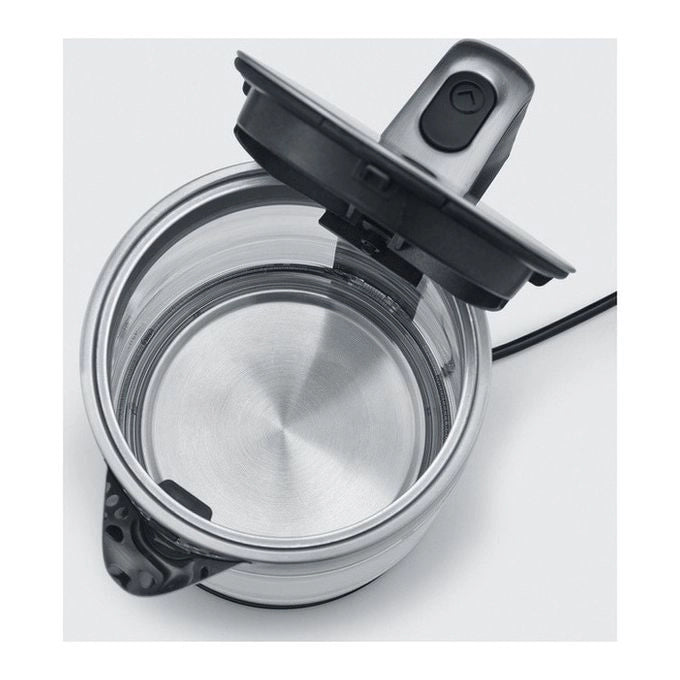 Severin WK 3420 bollitore elettrico 1,7 L 2200 W Nero, Acciaio inossidabile, Trasparente