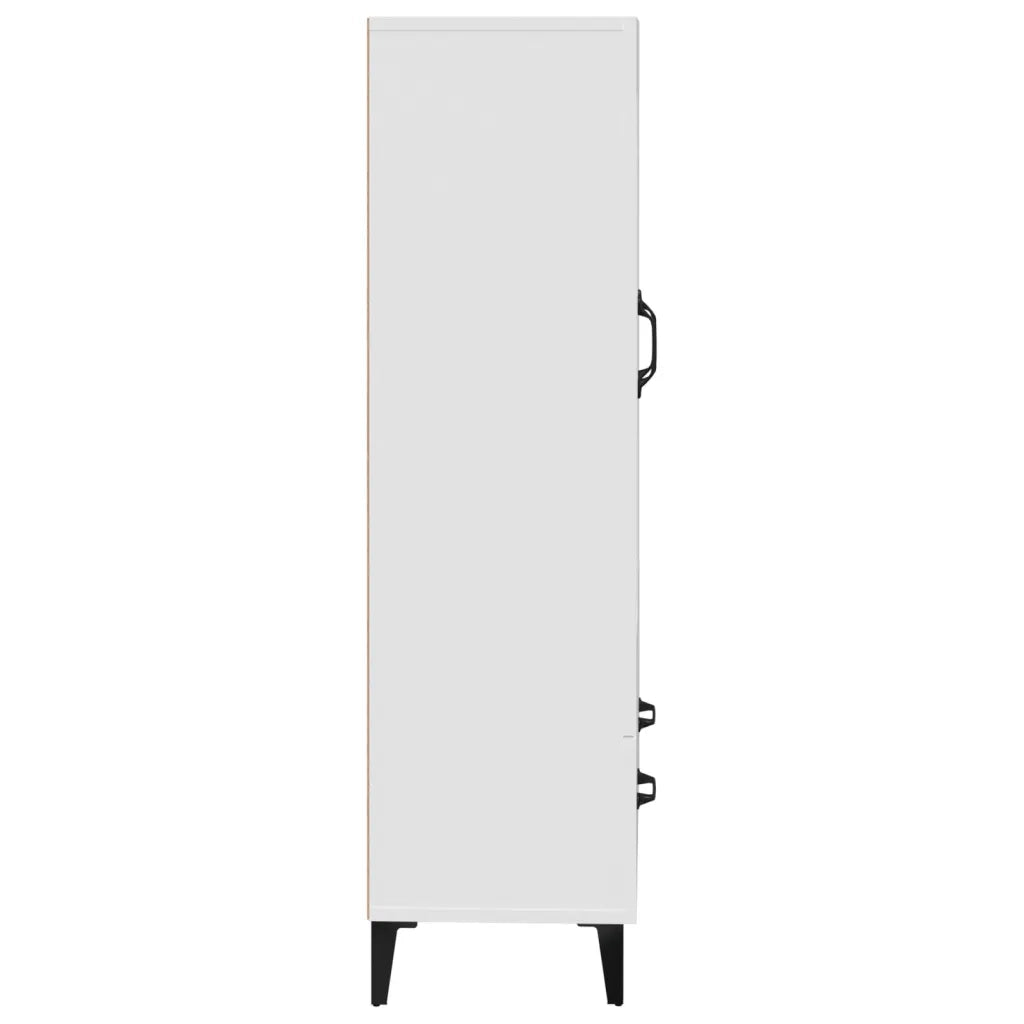 Credenza Bianca 70x31x115 cm in Legno Ingegnerizzato 812573
