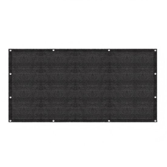 Tavolo da Campeggio 200x200cm Nero Materiale HDPE Impermeabile 13 Pennelli per Terra