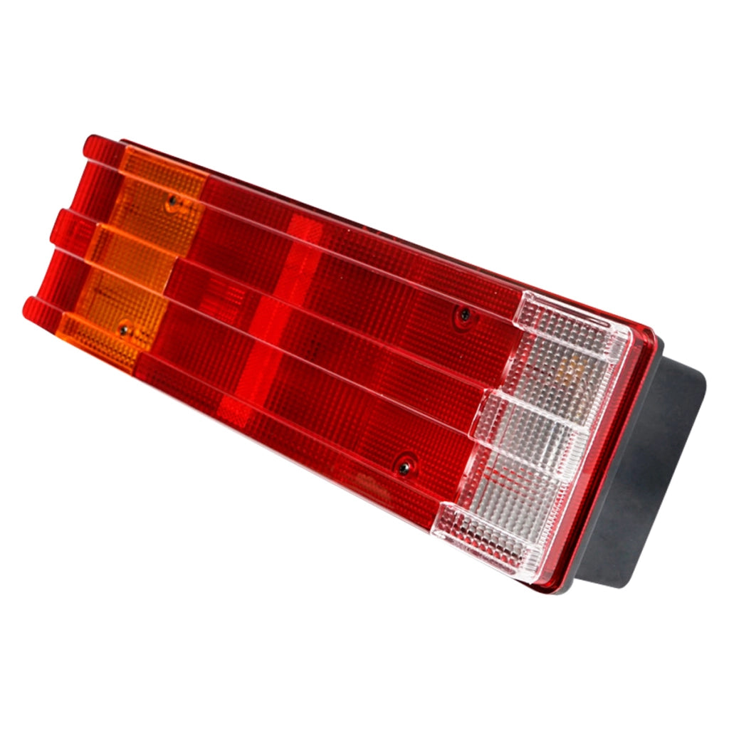 Lampada posteriore destra con 7 funzioni e dispersore striato, 480x113x90 mm, per DAF, MB Atego, Breckner Germany, codice OEM 1522386, 4.62376, A0035445303, A0035445703