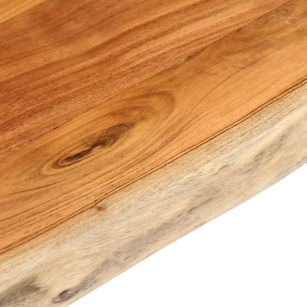 Piano Tavolo 160x40x3,8 cm Rettangolare Legno Acacia Bordi Vivi 370640