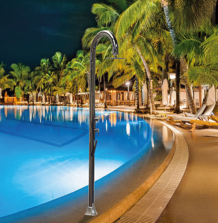 Doccia da Giardino con Soffione e Doccetta Arkema Diamond Inox I345