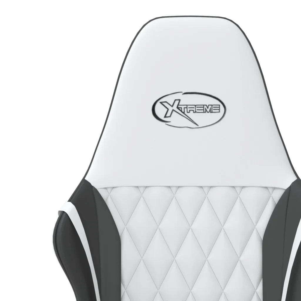 Sedia da Gaming | Sedia da e-sports Bianco e Nero in Similpelle