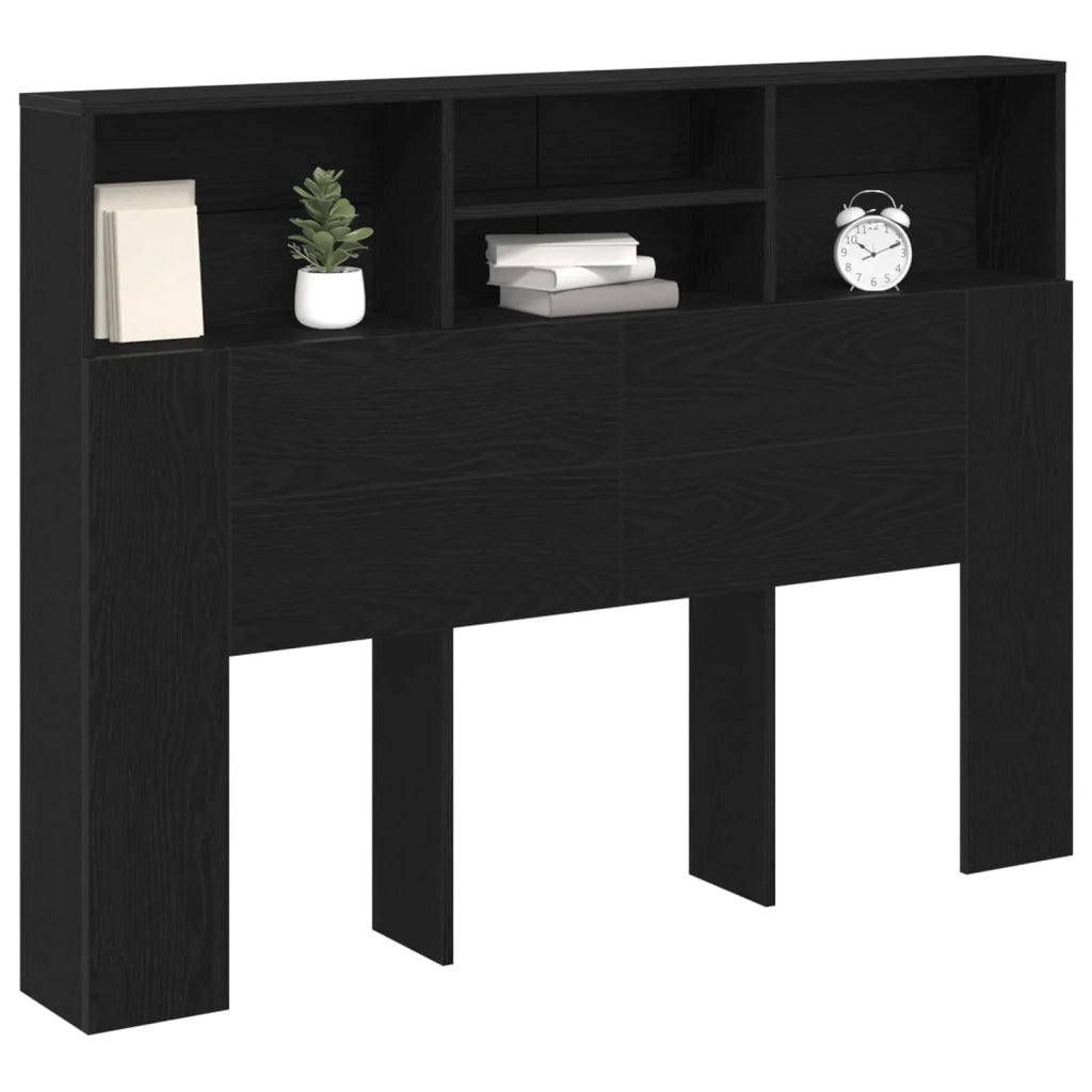 Testata del letto Rovere Nero Legno ingegnerizzato 862752