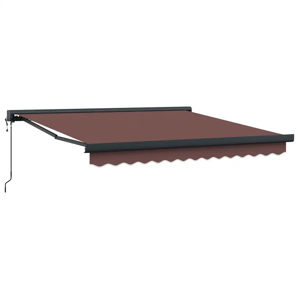 Tenda da Sole Retrattile Automatica Marrone 300x250 cm