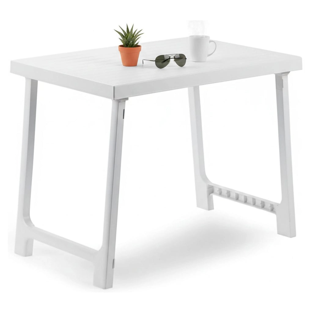 Beechwood, Tavolo da Esterno 6 Posti Made in Italy, 81x56x63h cm Bianco
