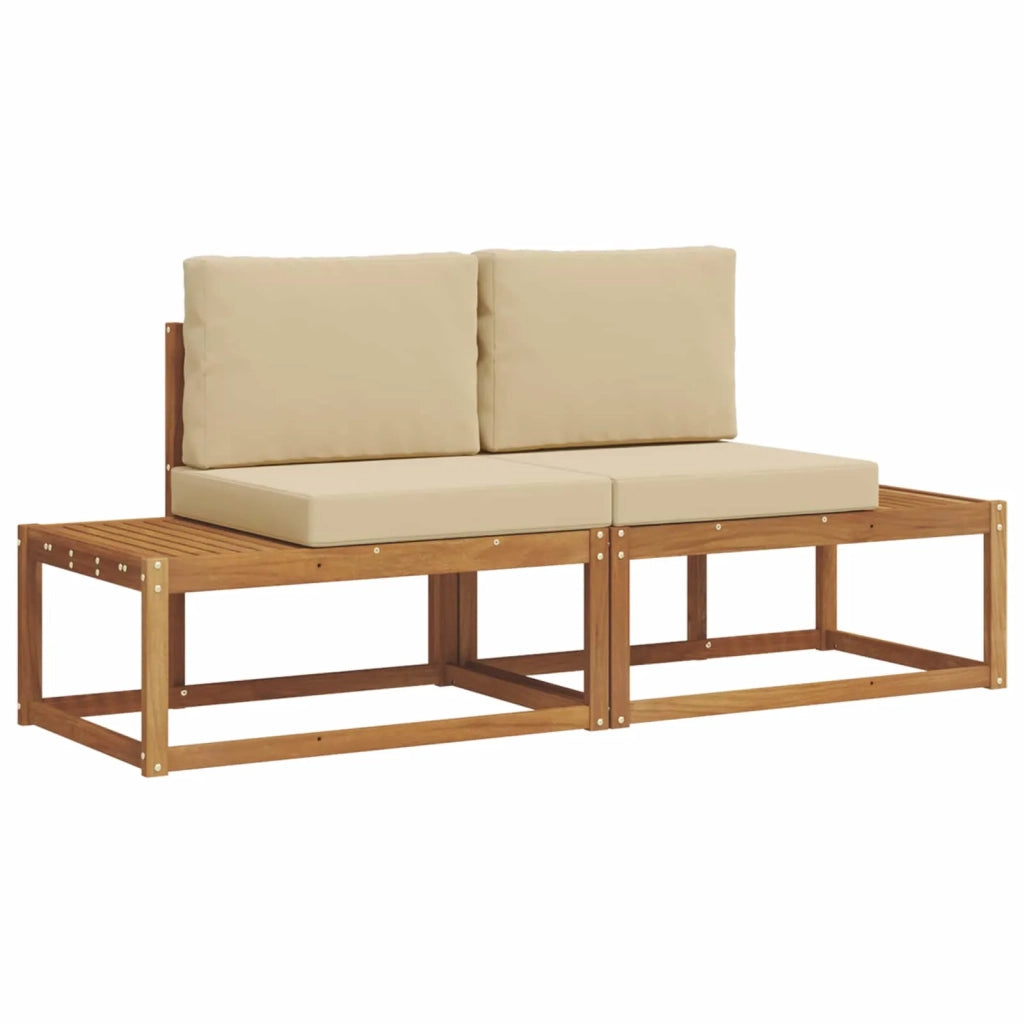 Set di divani da esterno con cuscino 2 pcs Naturale 3366941