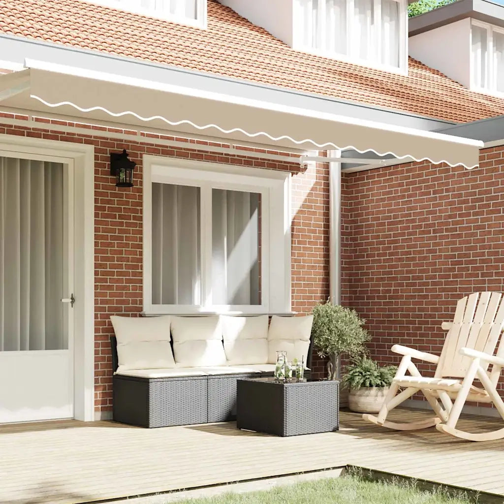 Tenda a Braccio Beige 380 x 20 cm Tela 42000760