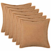 Federa 6 pcs HOUTEN Beige 55 x 55 cm Bouclé 920450