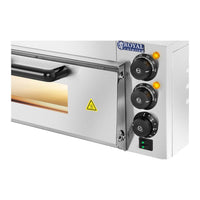 Forno per pizza - 1 camera di cottura - 2000 W Acciaio inox Base in pietra 14_0001734