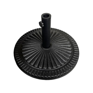 BASE PER OMBRELLONE DECORATA BASE IN CEMENTO STRUTTURA IN METALLO 15 KG COLOR NERO 45X45X8H CM