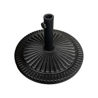 BASE PER OMBRELLONE DECORATA BASE IN CEMENTO STRUTTURA IN METALLO 15 KG COLOR NERO 45X45X8H CM