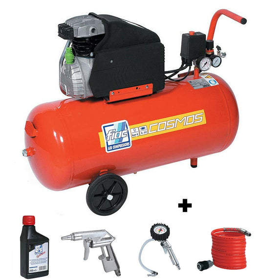 Compressore aria elettrico coassiale 50 lt Fiac Cosmos 255 1,5Kw Pressione 8 bar