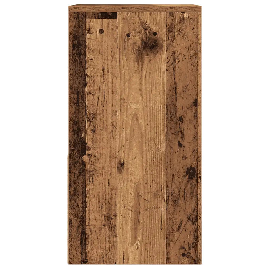 Comodini con Cassetto 2 pz Legno Antico 35x34x66,5 cm 858728
