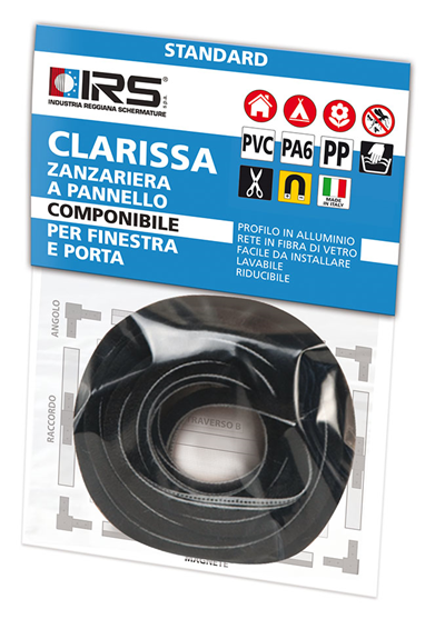 Spazzolino per Zanzariera Fissa a Pannello Clarissa 500 cm Guida IRS