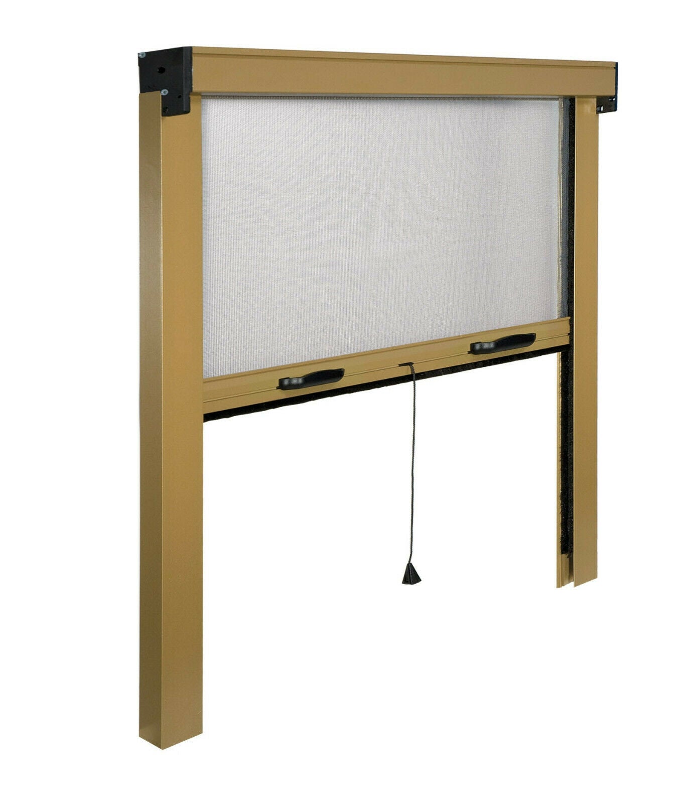 Zanzariera a rullo avvolgibile Verticale per Finestra SLIM Riducibile 120x160cm Colore Zanzariera: Bronzo