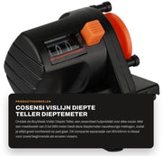 Misuratore di profondità 0-999m - Contatore di lenza - Misuratore di profondità - Attrezzo per la pesca - Materiale in plastica - Strumento di uso pratico - Misuratore di lenza