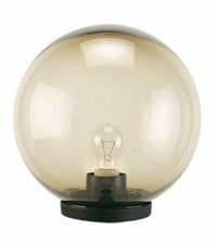 Testa Palo Lampione da Giardino Sfera Globo Illuminazione Esterno E27 Sovil Diametro: 30 cm, Colore: Fumè