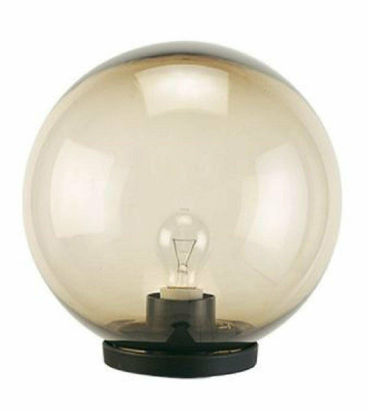 Testa Palo Lampione da Giardino Sfera Globo Illuminazione Esterno E27 Sovil Diametro: 30 cm, Colore: Fumè