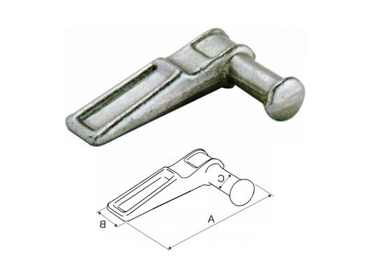 Cerniera laterale destra o sinistra diametro 20 mm Cermag 61287 e 61288 - Destra